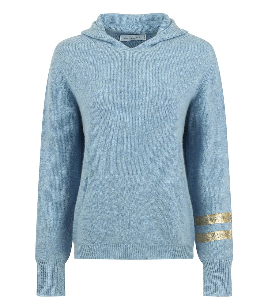 Sky Blue Cashmere Sweatshirt/Hoodie