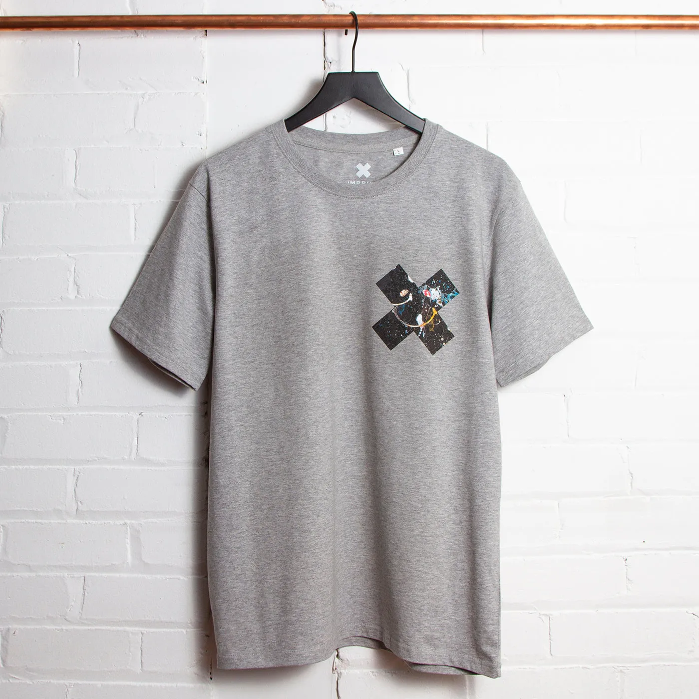 Smiley 1 X Imprint - Heavy Tshirt - Grey