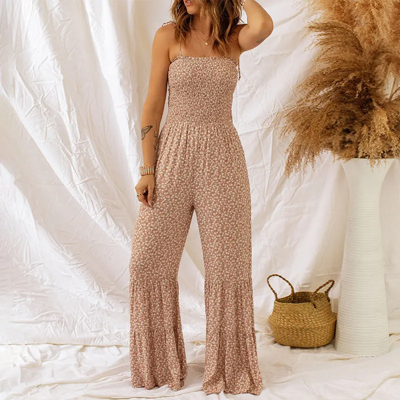 Spaghetti Strap High Waist Jumpsuit