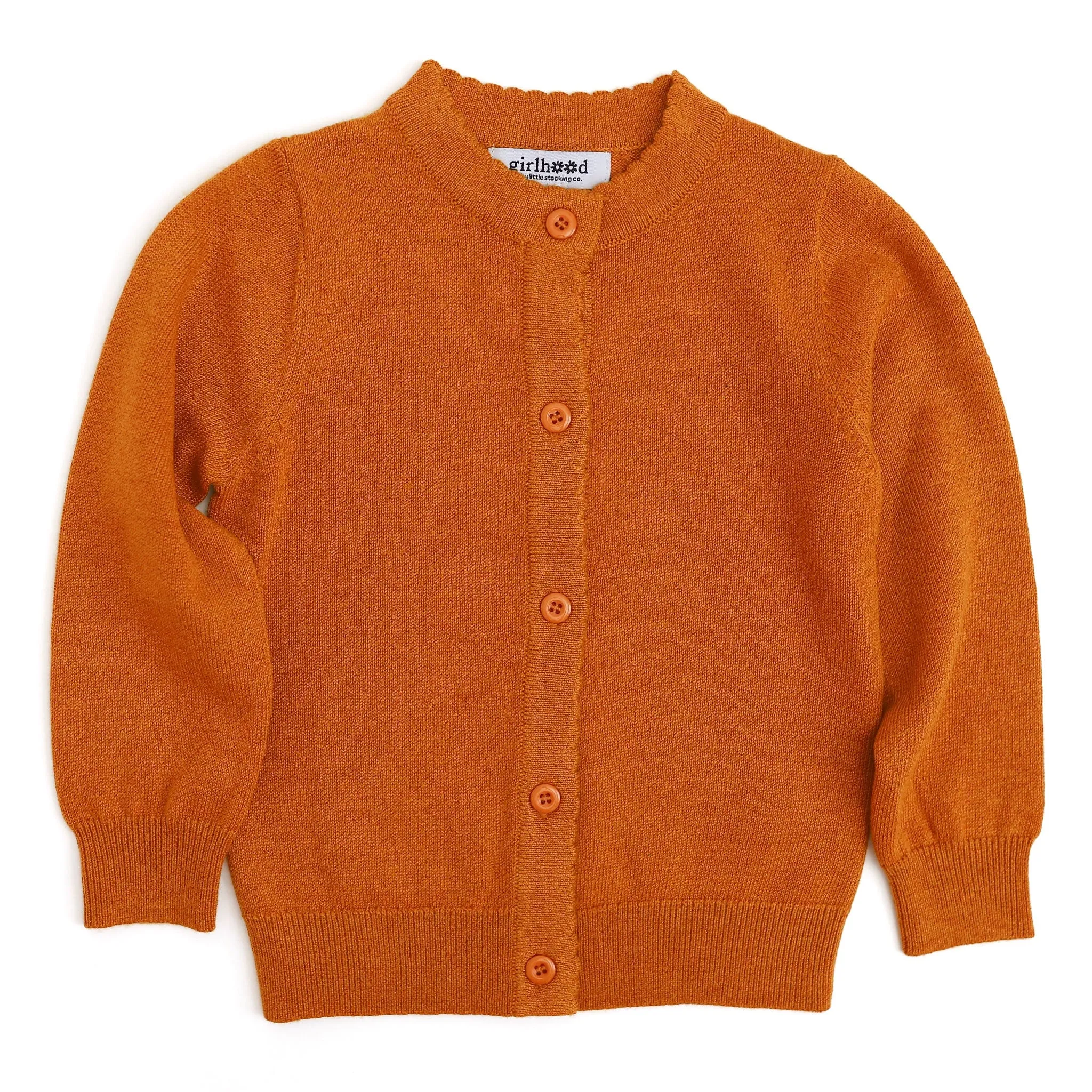 Sparkle Knit Cardigan - Pumpkin