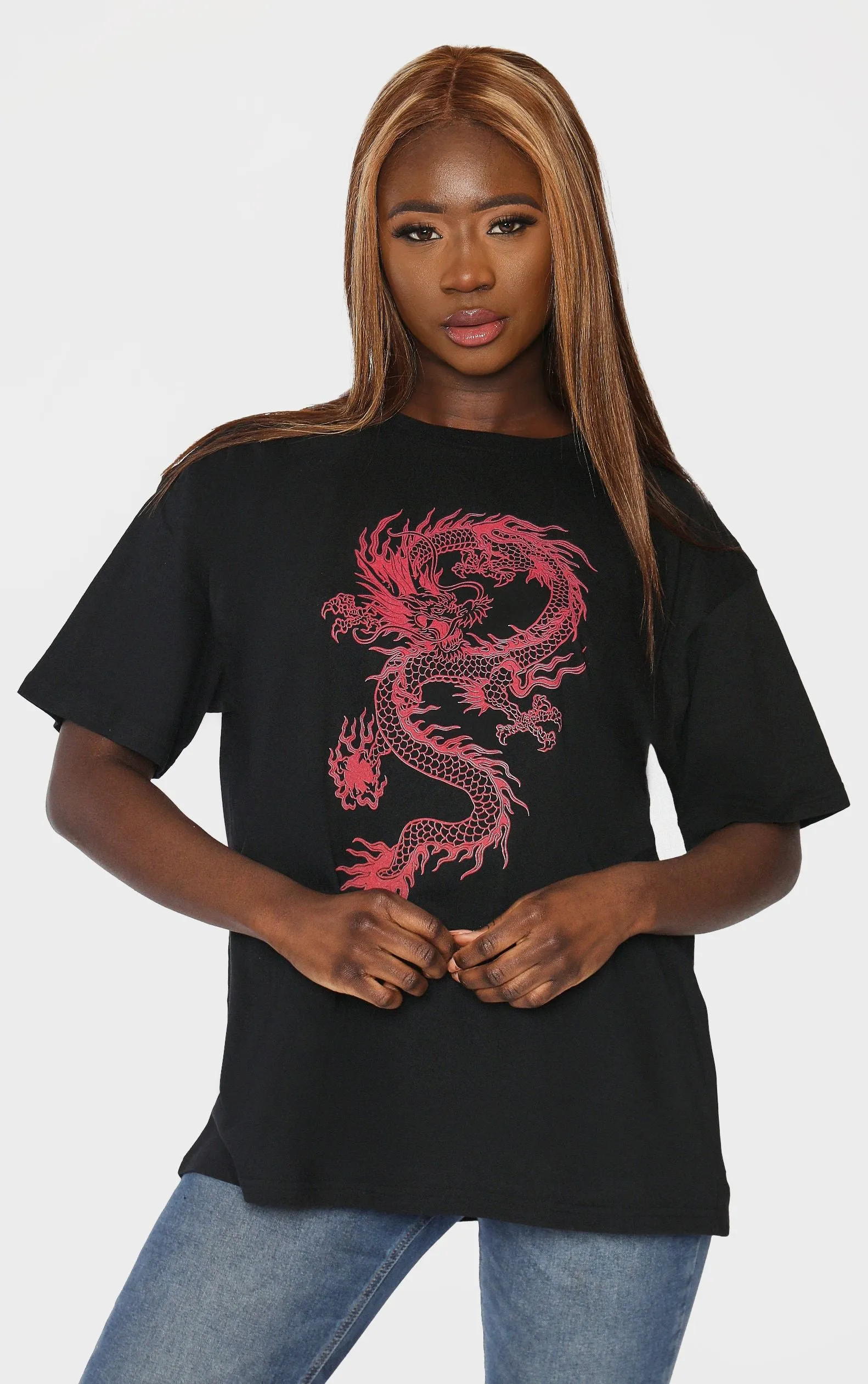 Tame The Dragon 🐉🔥 Black  T-Shirt