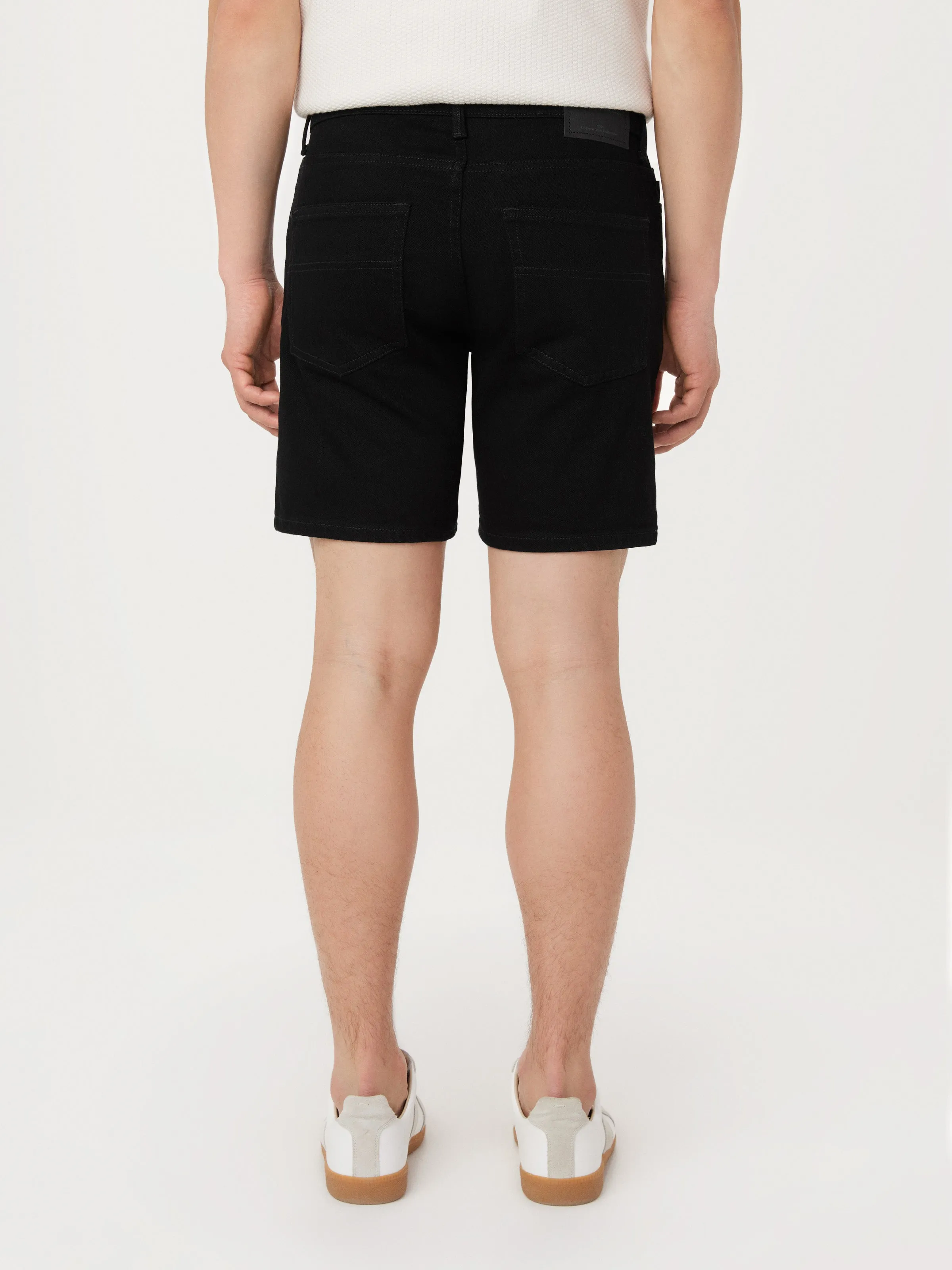 The Adam Slim 8in Short in Black