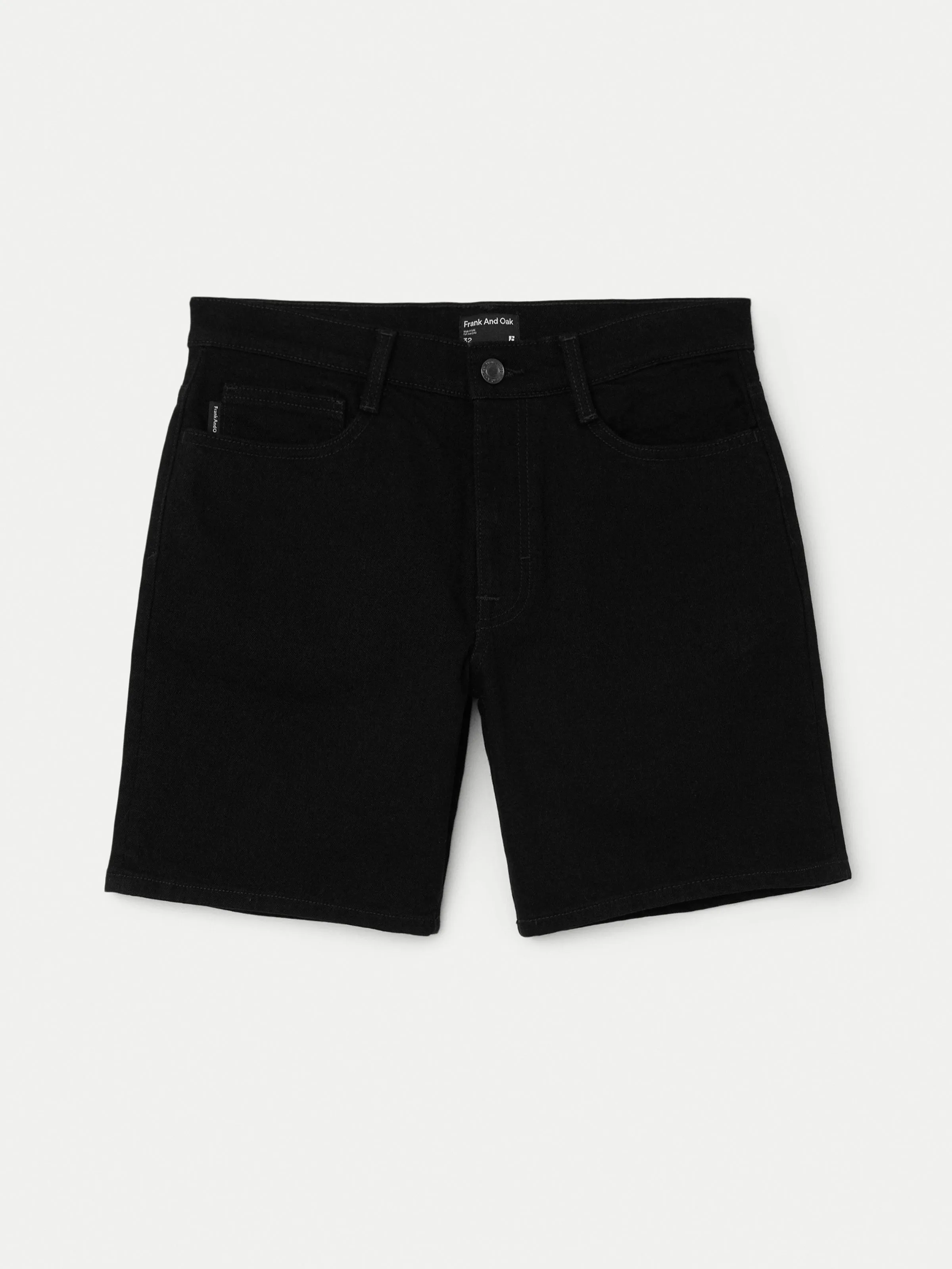 The Adam Slim 8in Short in Black