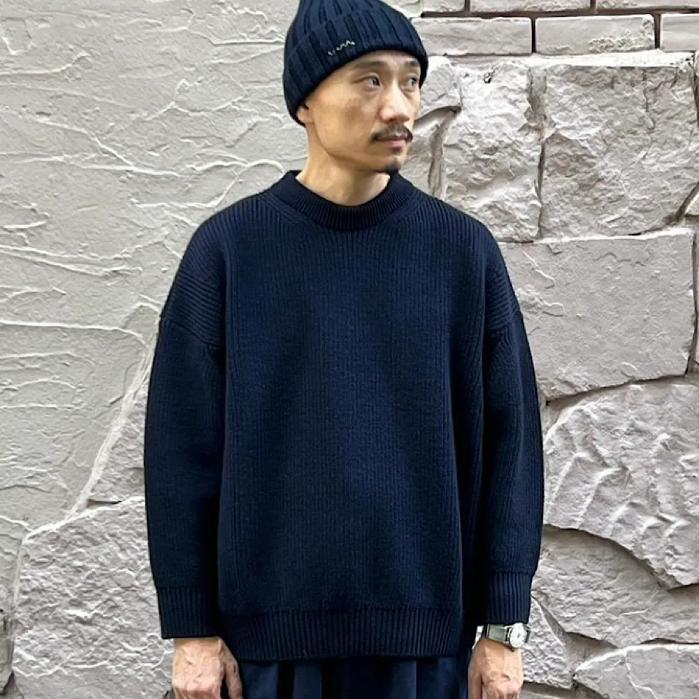 THE DAY - LOW GAUGE CREWNECK PREMIUM KNIT - D23W-03001