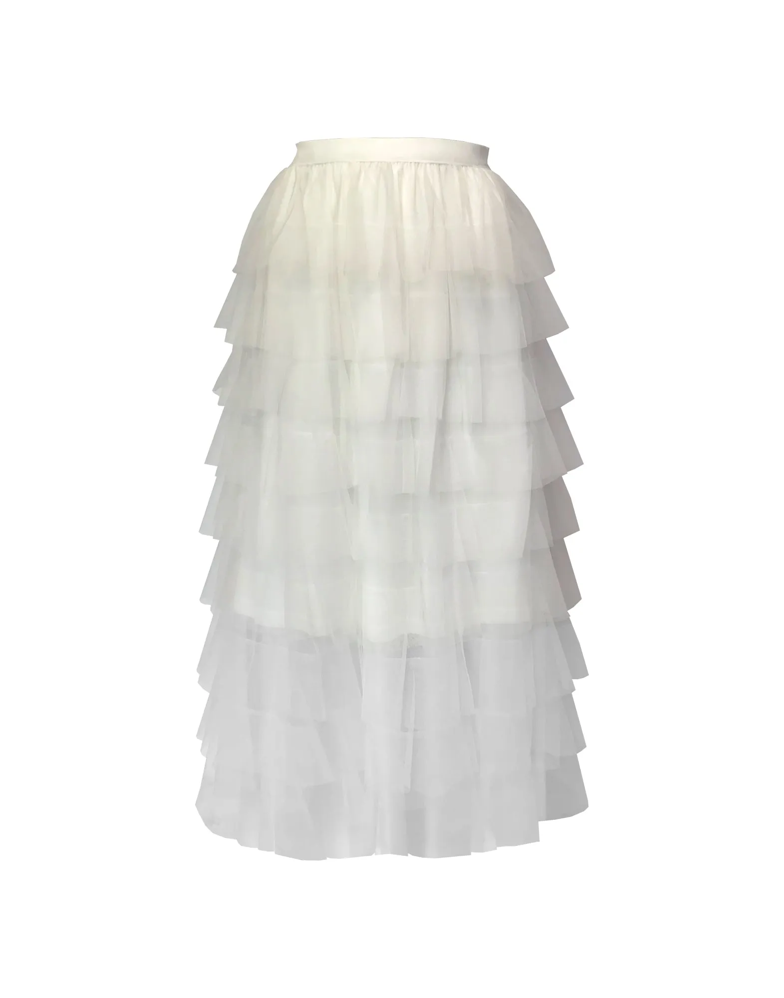 Tutu midi volant white