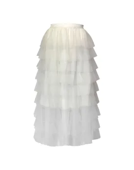 Tutu midi volant white