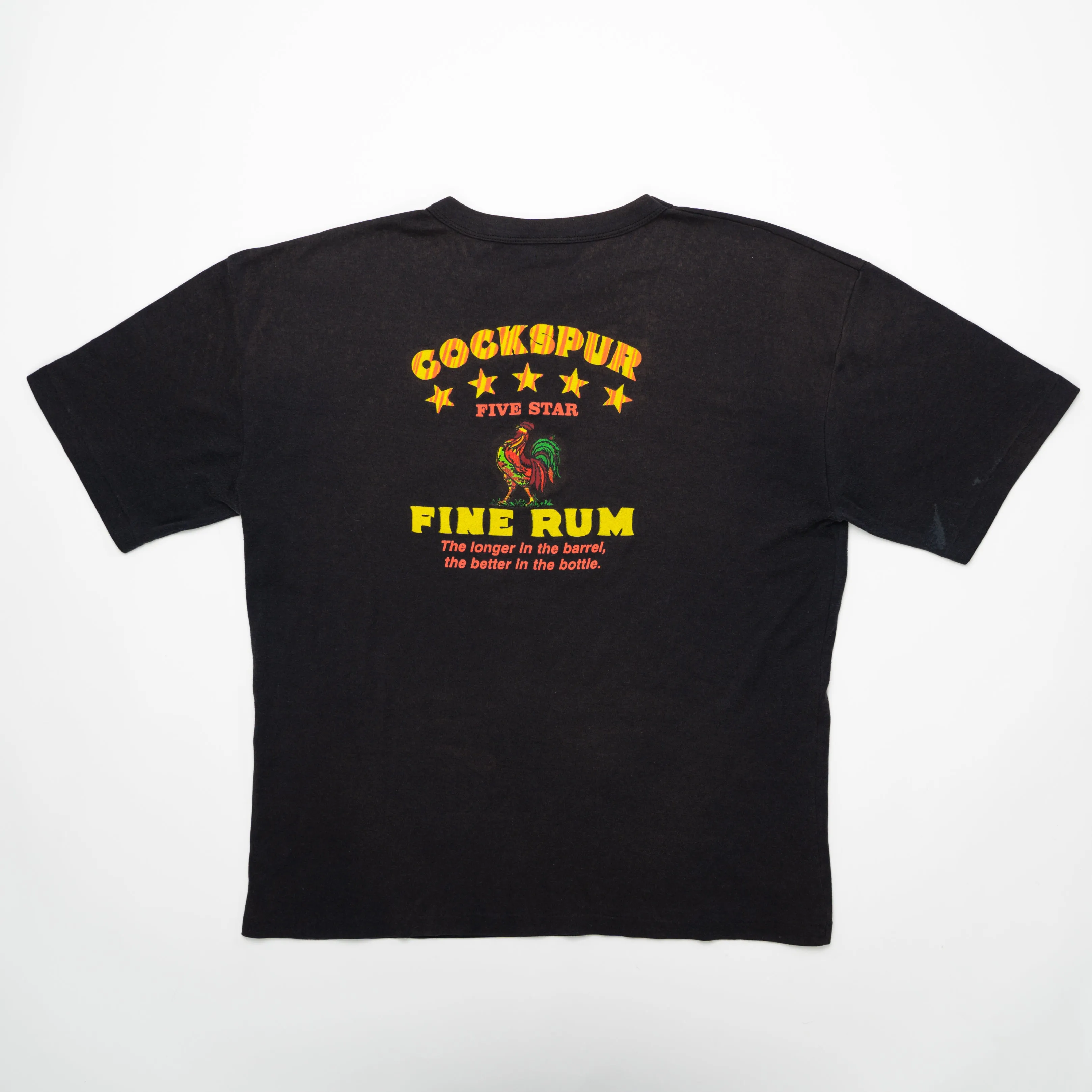 Vintage '90 Cockspur Rum Go for Fold Barbados Tee (L)