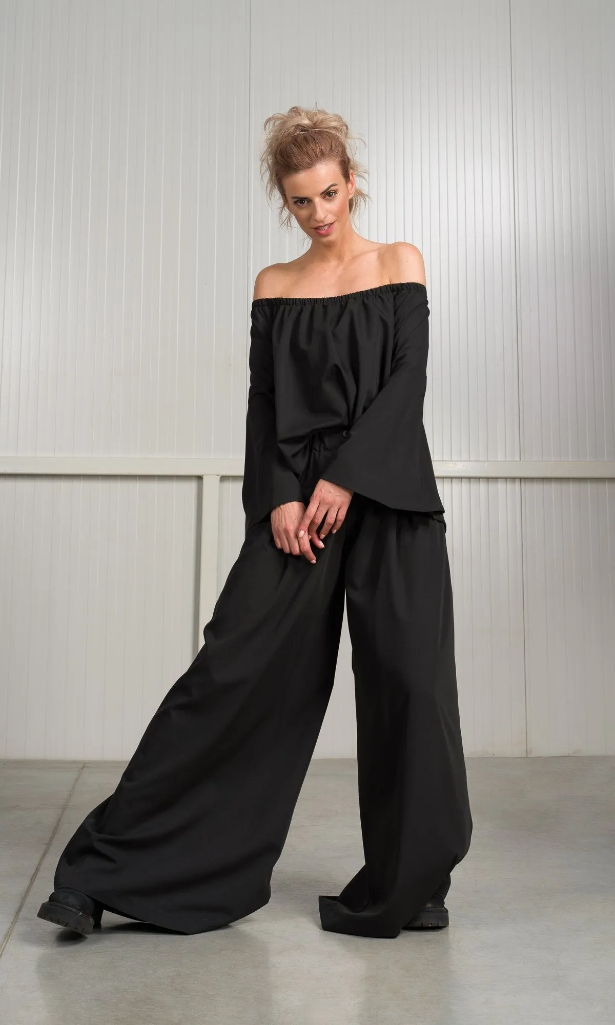 Wide Leg Skirt Pants