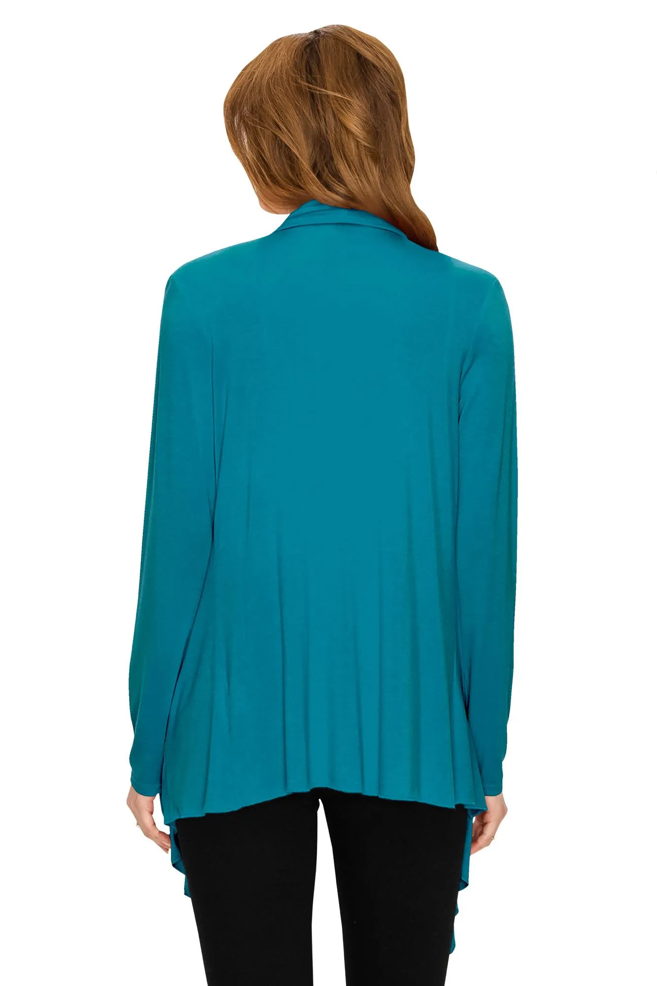 Women's Drape Front Open Cardigan