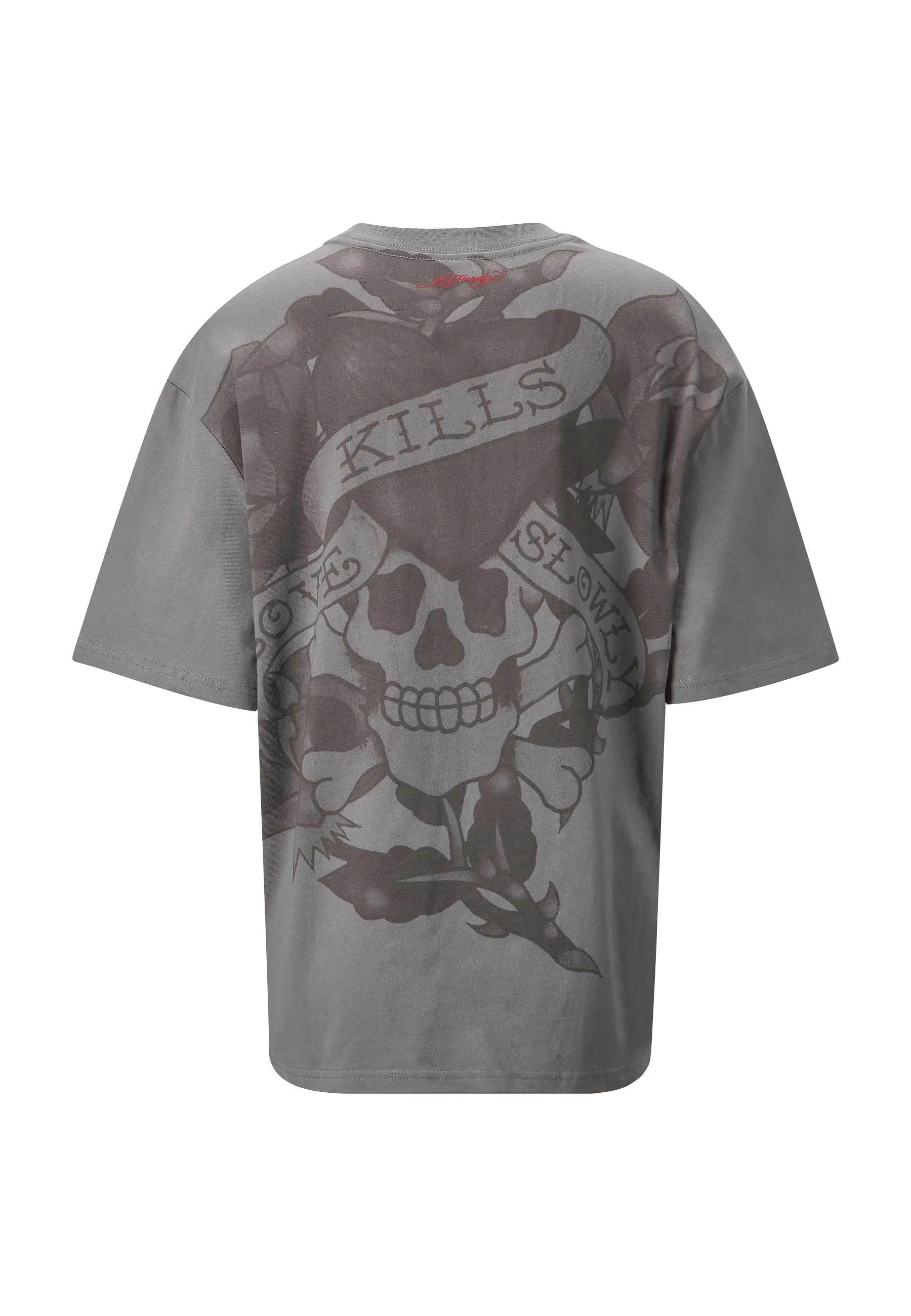 Womens Kills Slowly Relaxed T-Shirt - Charcoal