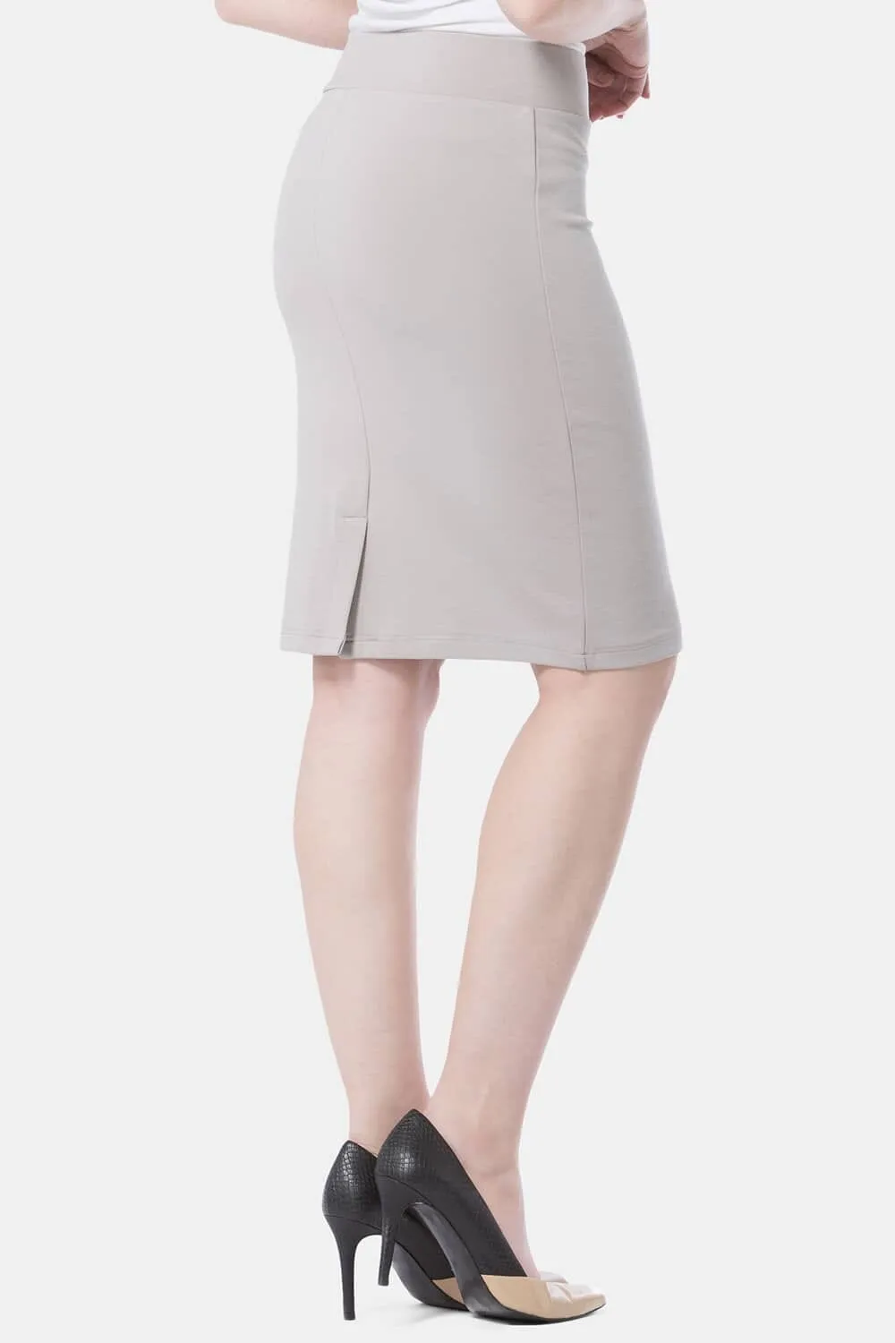 Women's Ponte Knit Pull-On Pencil Skirt