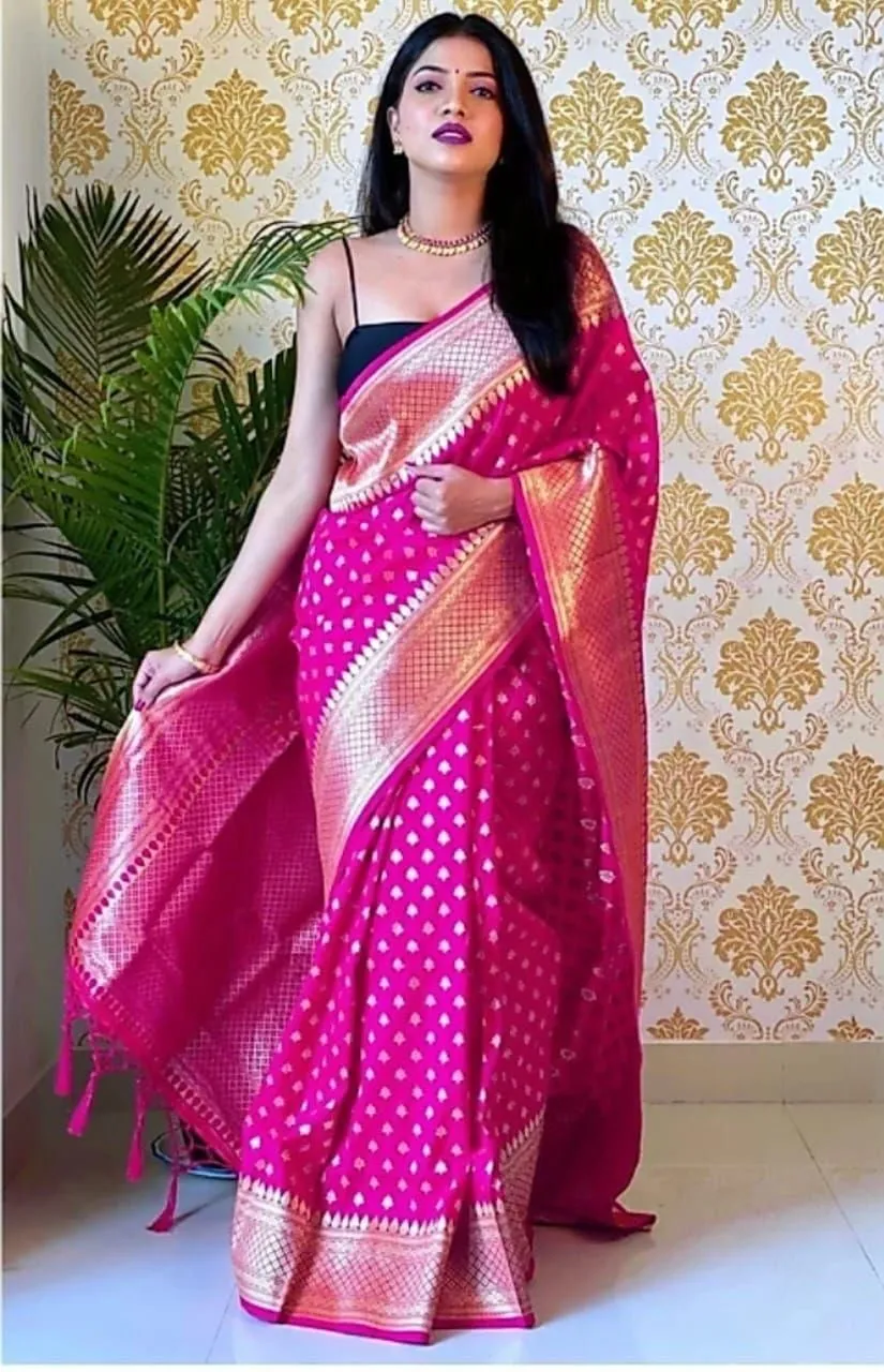 Women's Wedding Special Jacquard Saree